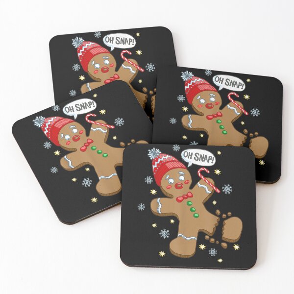 Item preview, Funny Gingerbread Man Christmas Oh Snap Holiday Baking designed and sold by Beanimilki.