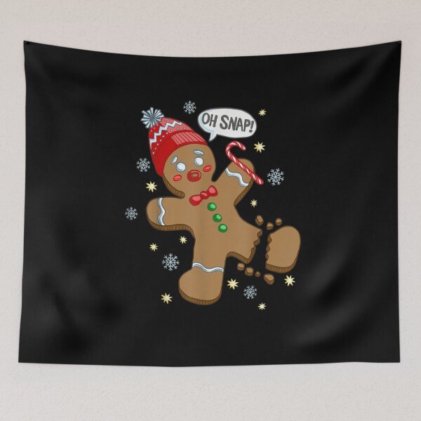 Item preview, Funny Gingerbread Man Christmas Oh Snap Holiday Baking designed and sold by Beanimilki.