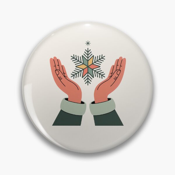 Item preview, Mindful Hands Holding a Winter Snowflake designed and sold by TrendMorphic.