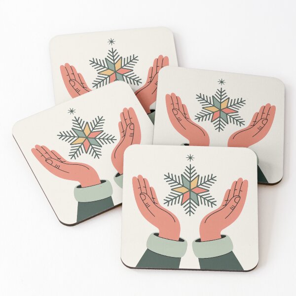 Item preview, Mindful Hands Holding a Winter Snowflake designed and sold by TrendMorphic.