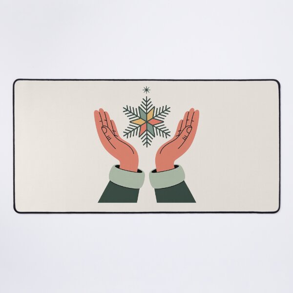Item preview, Mindful Hands Holding a Winter Snowflake designed and sold by TrendMorphic.