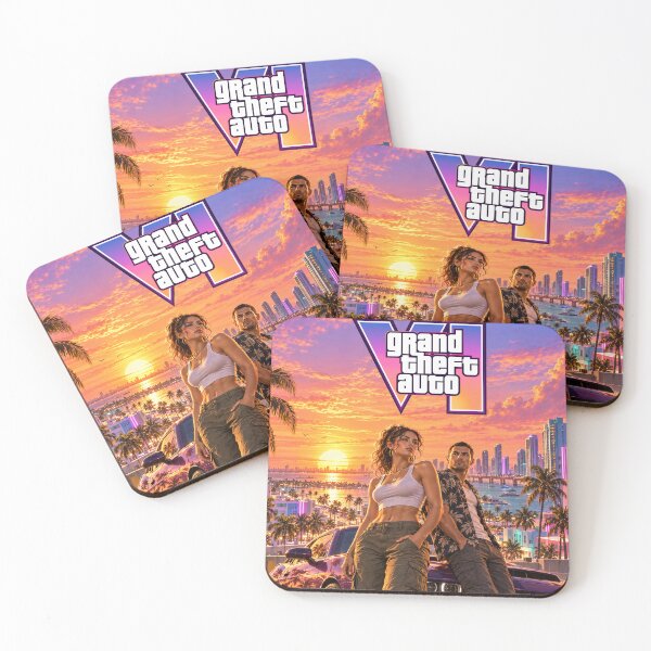 Item preview, GTA VI – Sunset over Vice City designed and sold by Pixel Sakura Gallery.