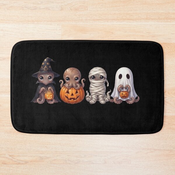 Item preview, Cute Halloween Octopus Witch – Spooky Pumpkin Moon designed and sold by Anime  ⭐⭐⭐⭐⭐.