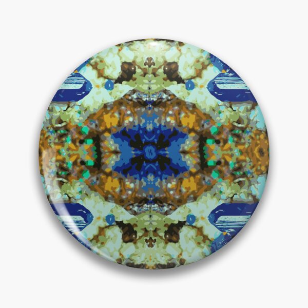 Item preview, AZURIT MALACHITE COPPER MINERAL Kaleidoscope Pattern designed and sold by ArtDesignTp.