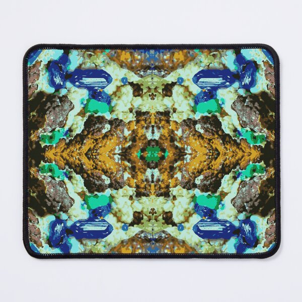 Item preview, AZURIT MALACHITE COPPER MINERAL Kaleidoscope Pattern designed and sold by ArtDesignTp.