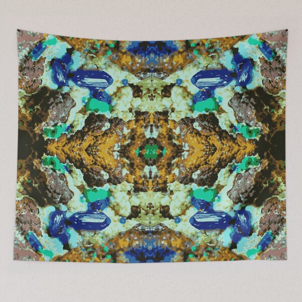 Item preview, AZURIT MALACHITE COPPER MINERAL Kaleidoscope Pattern designed and sold by ArtDesignTp.