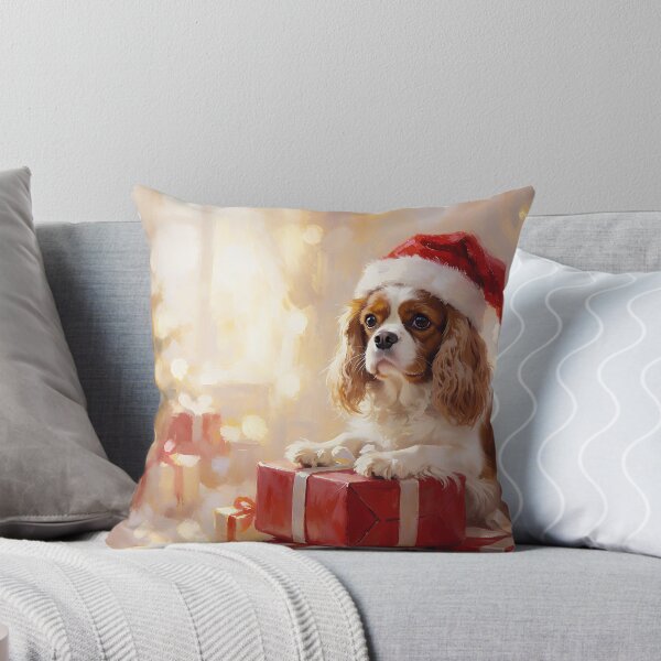 Aperçu de l'œuvre Cadeau de Noël Cavalier King Charles | Motif Cavalier festif créée et vendue par cr6zym1nd.