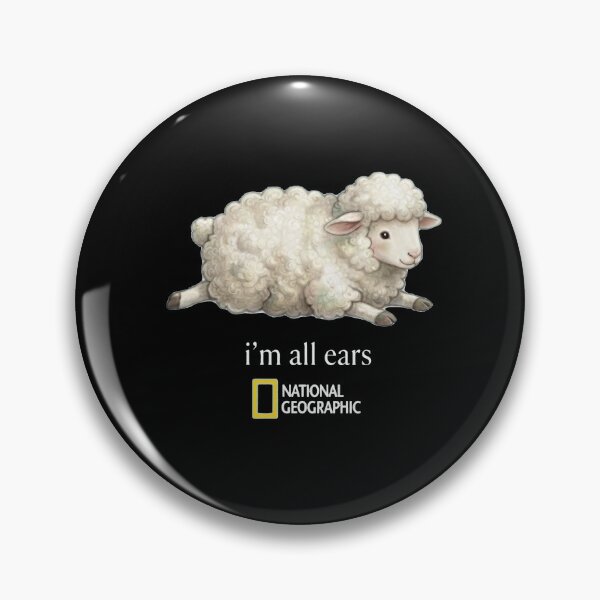 Item preview, National Geographic Sheep I'm All Ears Wildlife Graphic T-Shirt Nature Tee designed and sold by VelourEmber.
