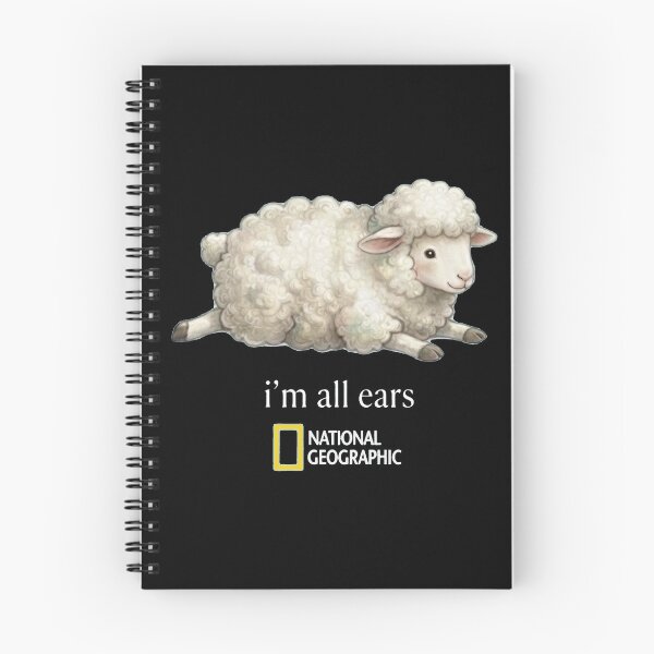 Item preview, National Geographic Sheep I'm All Ears Wildlife Graphic T-Shirt Nature Tee designed and sold by VelourEmber.