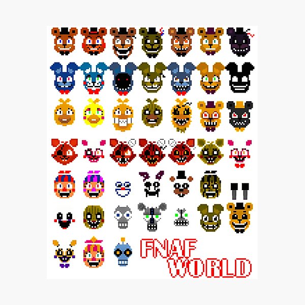 Item preview, Fnaf World designed and sold by wayne-hanz.