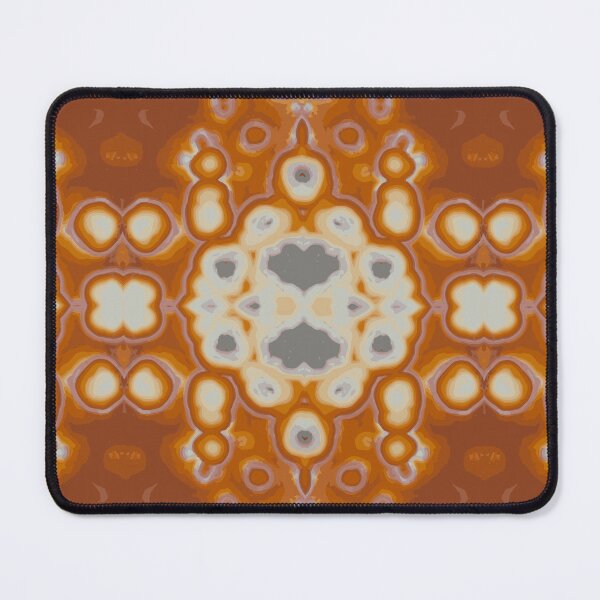 Item preview, AGATE Orange and White Kaleidoscope Pattern designed and sold by ArtDesignTp.