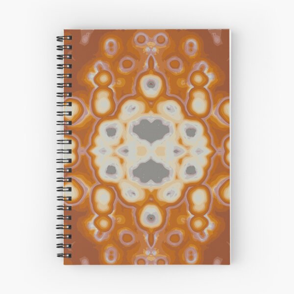 Item preview, AGATE Orange and White Kaleidoscope Pattern designed and sold by ArtDesignTp.