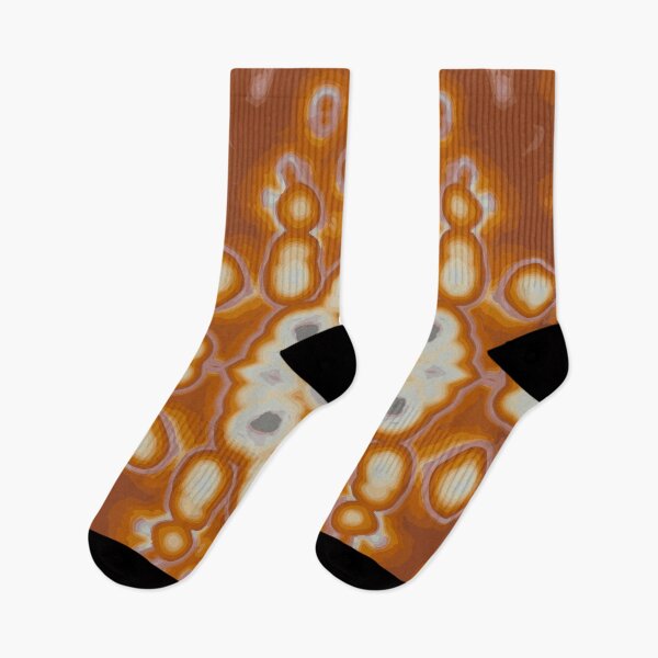 Item preview, AGATE Orange and White Kaleidoscope Pattern designed and sold by ArtDesignTp.