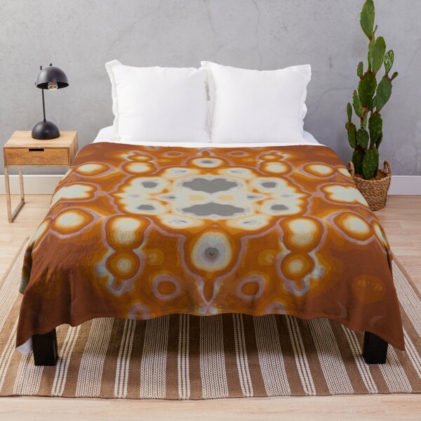 Artikelvorschau, AGATE Orange und Weiß Kaleidoskopmuster entworfen und verkauft von ArtDesignTp.