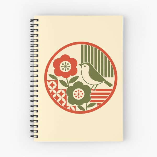 Item preview, Retro Garden – Geometric Bird designed and sold by mellow-koko.