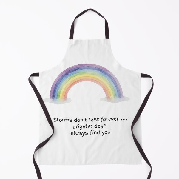 Item preview, Storms Don't Last Forever Brighter Days Watercolour Rainbow designed and sold by made by Golightly x.