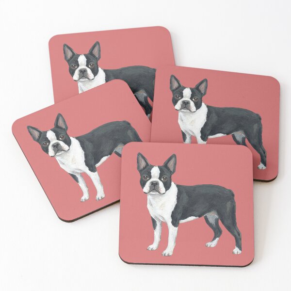 Item preview, The American Gentleman: Vintage Boston Terrier Canine Fine Art Print designed and sold by FreiherrPK.