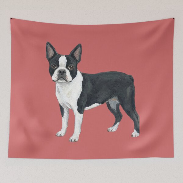 Item preview, The American Gentleman: Vintage Boston Terrier Canine Fine Art Print designed and sold by FreiherrPK.