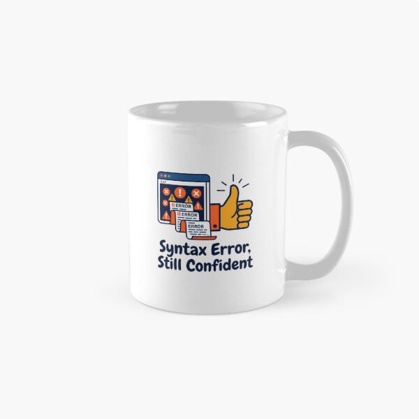 Item preview, Syntax Error Still Confident Programmer Design designed and sold by Brain Fog Lab.