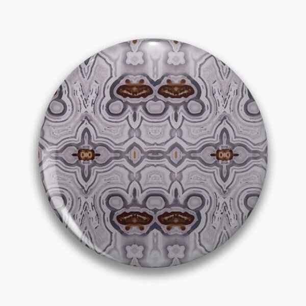 Item preview, AGATE Gray Lavender Mirrored Pattern designed and sold by ArtDesignTp.