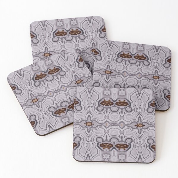 Item preview, AGATE Gray Lavender Mirrored Pattern designed and sold by ArtDesignTp.