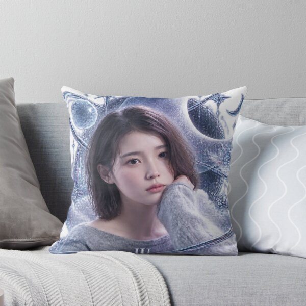 Item preview, IU Unknown Planet Grey Knit Sweater Casual Fan Art designed and sold by Valereekmerch.