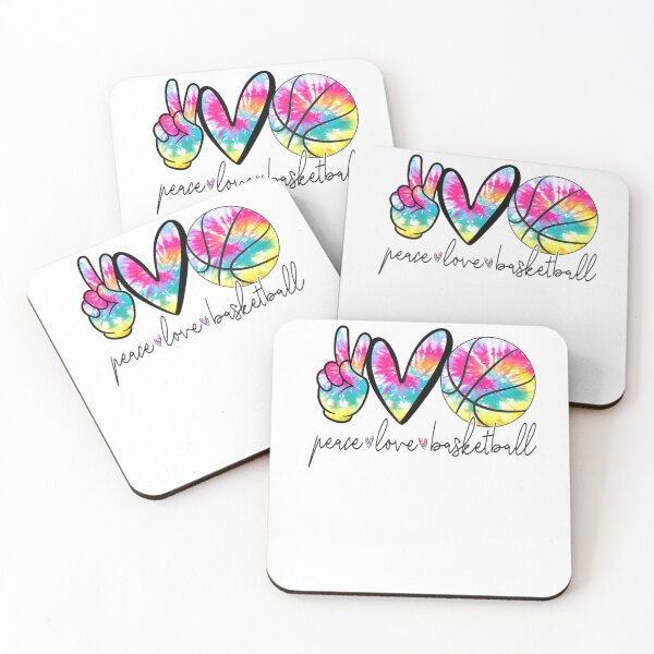 Item preview, Peace Love Basketball Tie Dye Colorful Retro Sports designed and sold by Beanimilki.