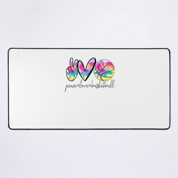 Item preview, Peace Love Basketball Tie Dye Colorful Retro Sports designed and sold by Beanimilki.
