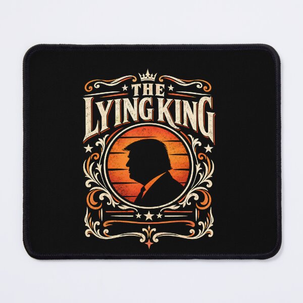 Item preview, The Lying King Anti-Trump Shirt, Parody Anti MAGA Apparel/No Kings Shirt/No Dictators/Protect Democracy/Liberal Attire/Protest designed and sold by THREE LITTLE BEANS.