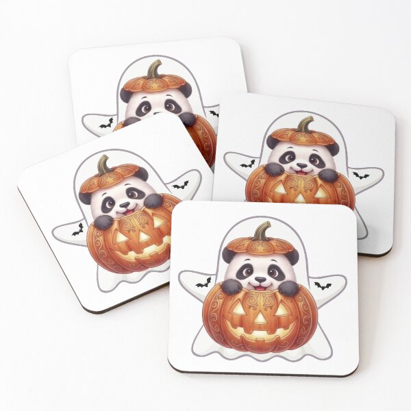 Item preview, Cute Spooky Panda in Pumpkin Halloween Costume Sticker designed and sold by EnginerdStudio.