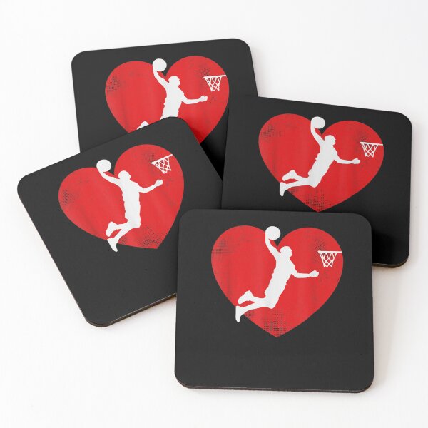 Item preview, Basketball Love Heart Valentine Basketball Player Sports Romance designed and sold by Beanimilki.