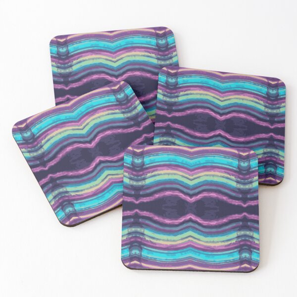 Item preview, Fluorite Wavy Abstract Stripe Pattern designed and sold by ArtDesignTp.