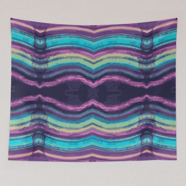 Item preview, Fluorite Wavy Abstract Stripe Pattern designed and sold by ArtDesignTp.