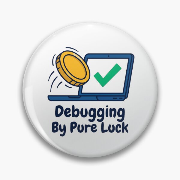 Artikelvorschau, Debugging durch puren Zufall – Lustiges Programmierdesign entworfen und verkauft von Brain Fog Lab.
