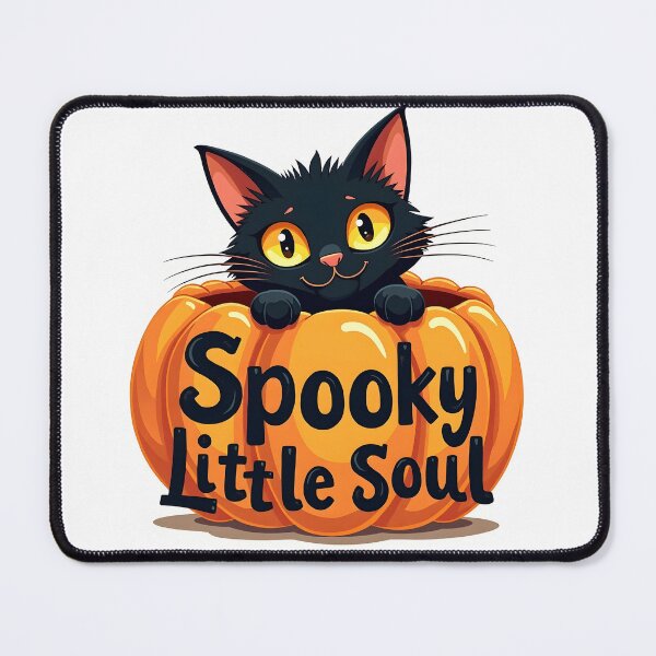 Item preview, Black cat sitting inside a carved pumpkin designed and sold by MilaPrintify.