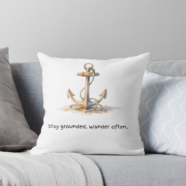 Item preview, Stay Grounded Wander Often Watercolour Anchor designed and sold by made by Golightly x.