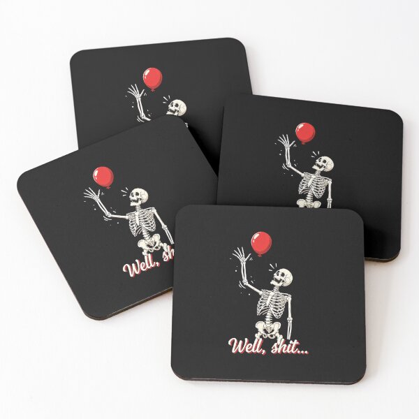 Item preview, Skeleton Lost Balloon Well Shit Funny Saying Quote Men Women designed and sold by Dmo3HarkoArt.