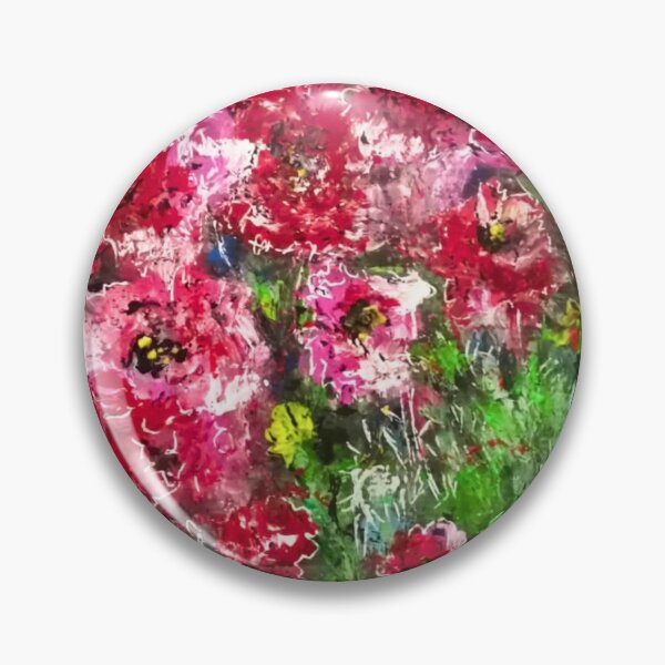 Item preview, Crimson Unbound – Expressive Red & Magenta Floral Painting | Abstract Botanical Art designed and sold by CharismaticMindArt.