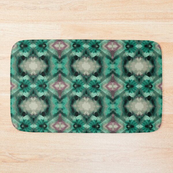 Item preview, Malachite Green Geometric Pattern Design designed and sold by ArtDesignTp.