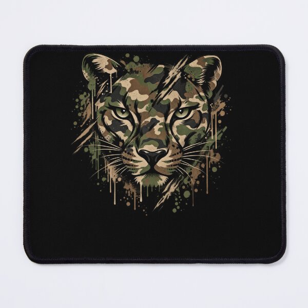 Item preview, Camouflage Wild Cat Funny Camo Cat Wildlife Animal designed and sold by drawwiika+44.