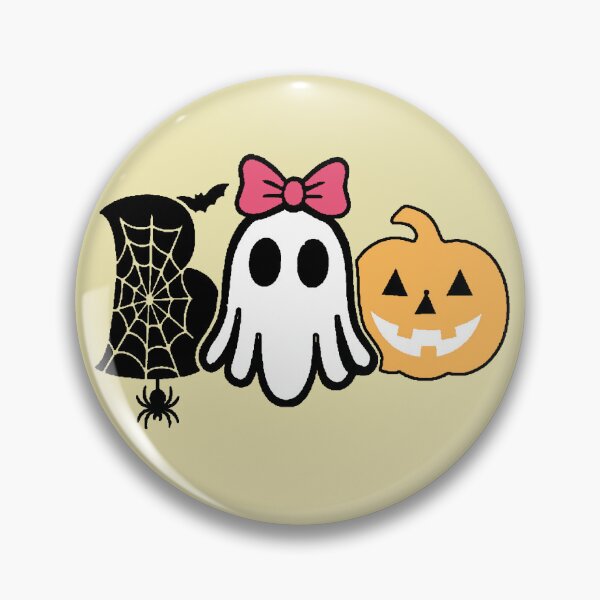 Item preview, Cute Pumpkin Ghost - Pink Bow Ghost Halloween designed and sold by AstronautMerch.