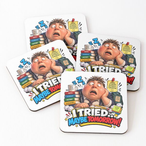 Item preview, Barnaby I Tried Maybe Tomorrow Funny Relatable Student Sticker designed and sold by M. Mamdouh Artworks.