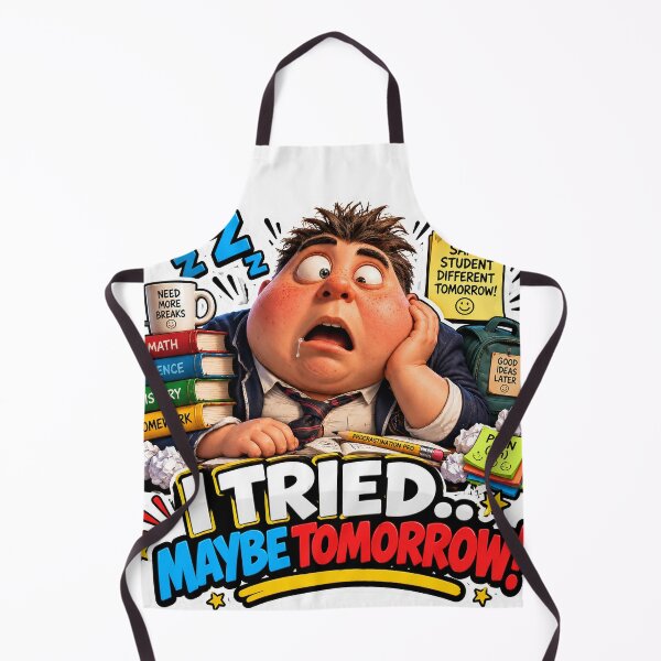 Item preview, Barnaby I Tried Maybe Tomorrow Funny Relatable Student Sticker designed and sold by M. Mamdouh Artworks.