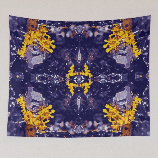 Item preview, Azurite gold Amytyst Mineral Pattern designed and sold by ArtDesignTp.