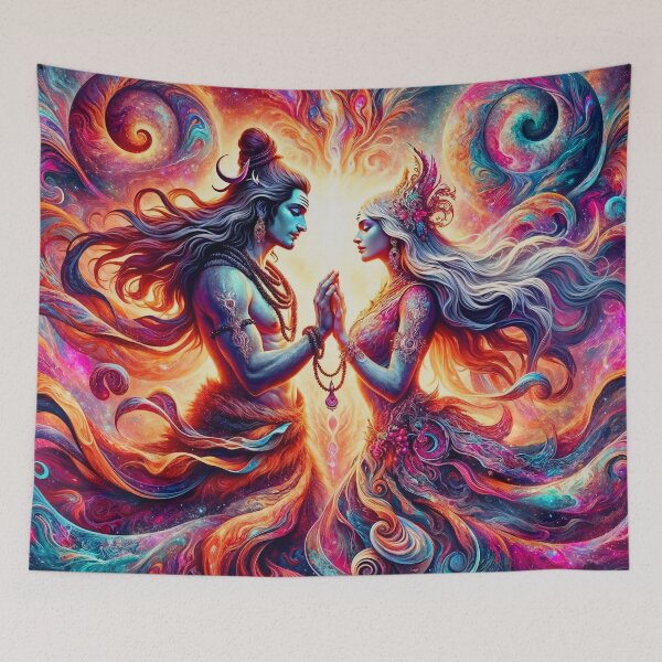 Item preview, Shiva Shakti Mandala – Cosmic Union, Divine Love, Tantra Art, Hindu Deity Artwork, Spiritual Energy designed and sold by The Sensing Room.