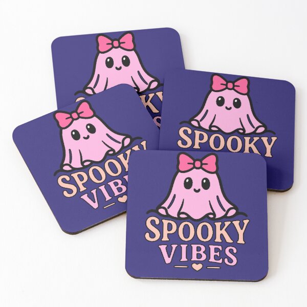Item preview, Spooky Pink Ghost Vibes - Cute Pink Bow Ghost Halloween designed and sold by AstronautMerch.