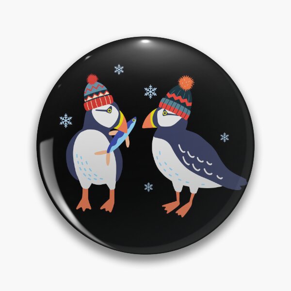 Item preview, Puffins Christmas - Festive Christmas Puffins designed and sold by AnulaArt.