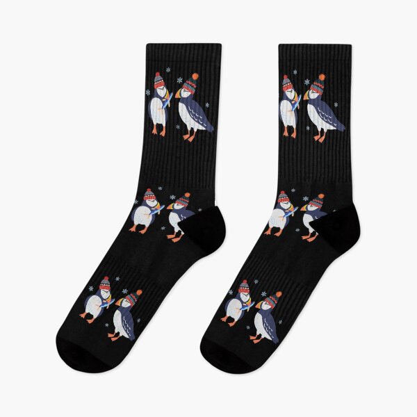 Item preview, Puffins Christmas - Festive Christmas Puffins designed and sold by AnulaArt.