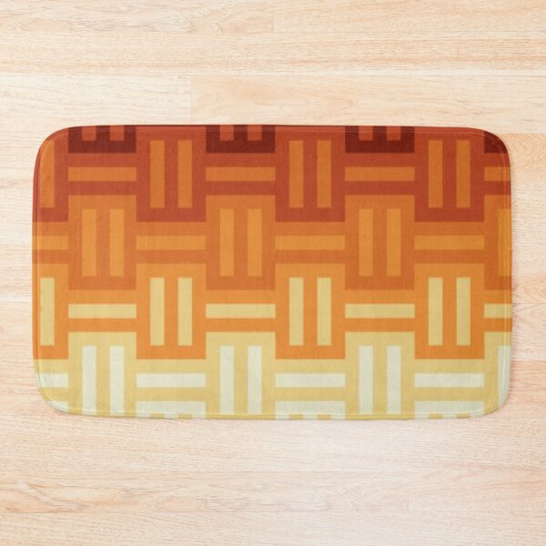 Item preview, Warm Terracotta Woven Pattern — Retro Geometric Basket Weave Seamless Pattern designed and sold by LYAN-STORE.