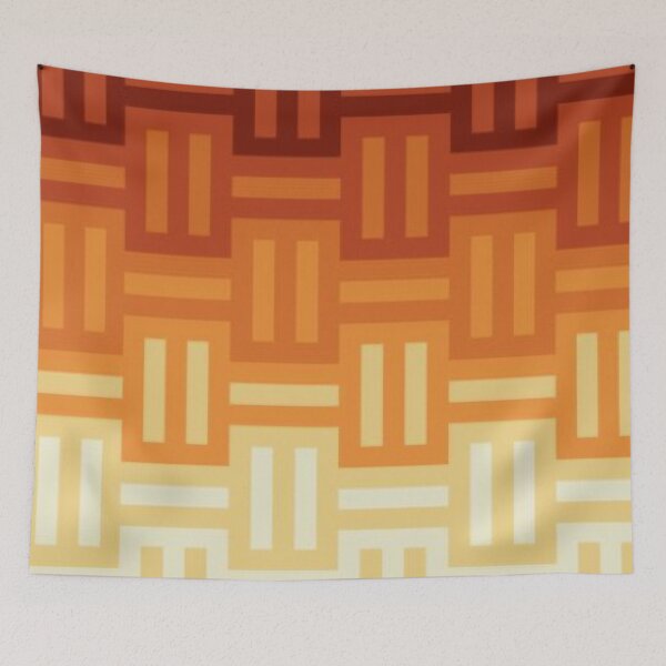 Item preview, Warm Terracotta Woven Pattern — Retro Geometric Basket Weave Seamless Pattern designed and sold by LYAN-STORE.